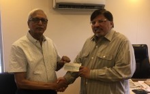 Receiving Donation