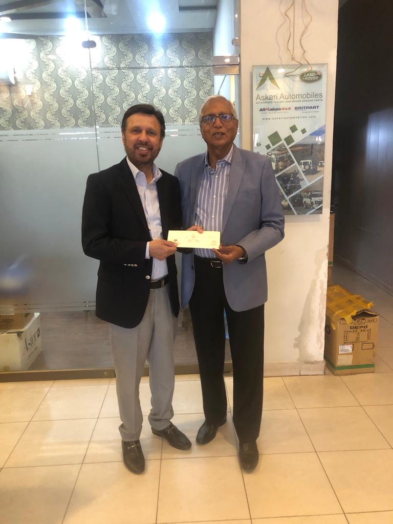 Mr G.A. Sabri President Tehzibul Akhlaq Trust called upon Syed Asad Hussain Mashadi CEO Askari Motors