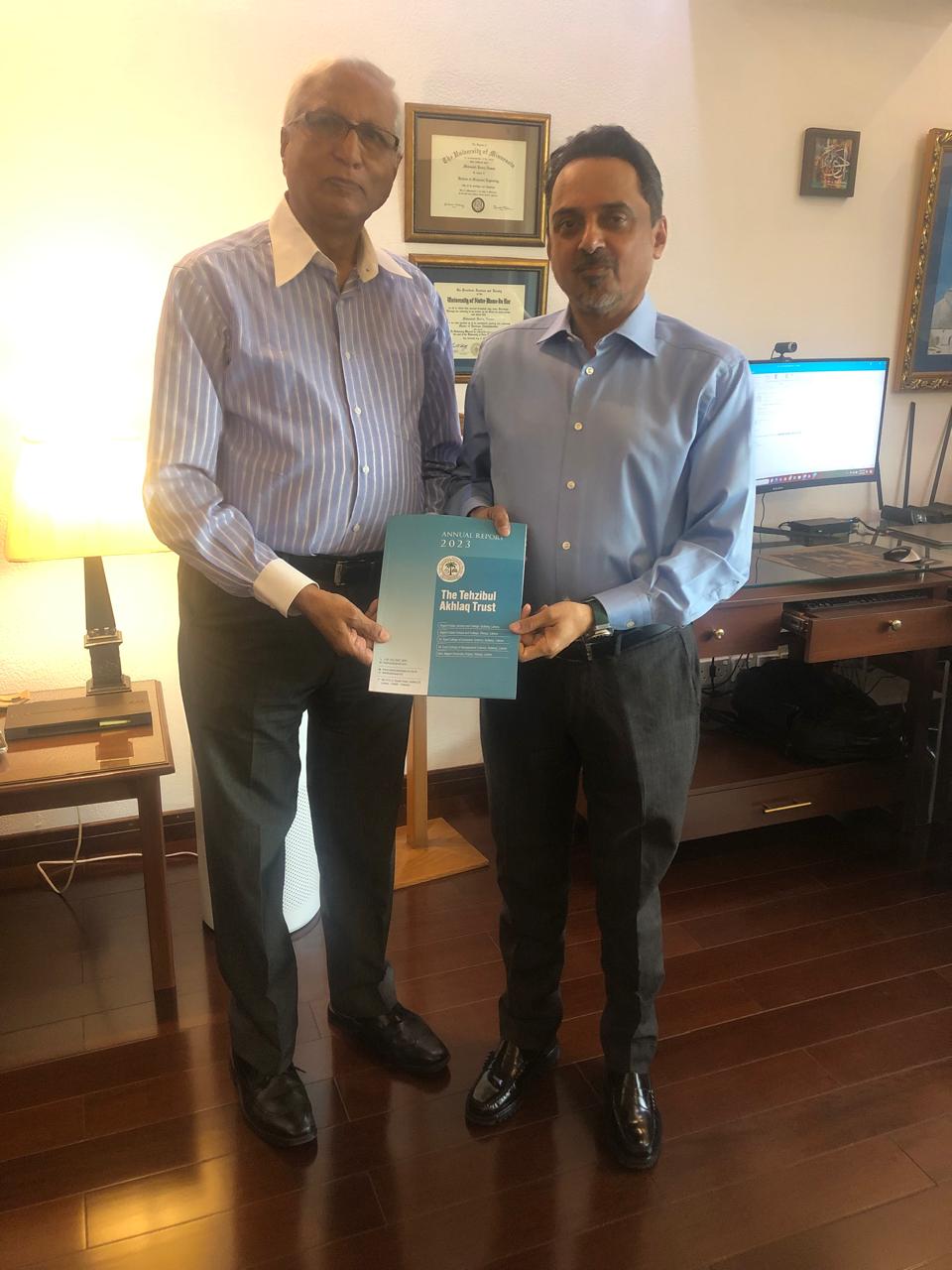 Mr. G.A. Sabri Briefs DWP Group Chairman on Tehzibul Akhlaq Trust’s New Aligarh University Project